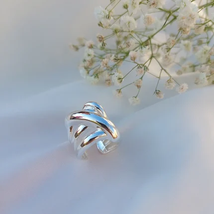 انگشتر آبکاری نقره