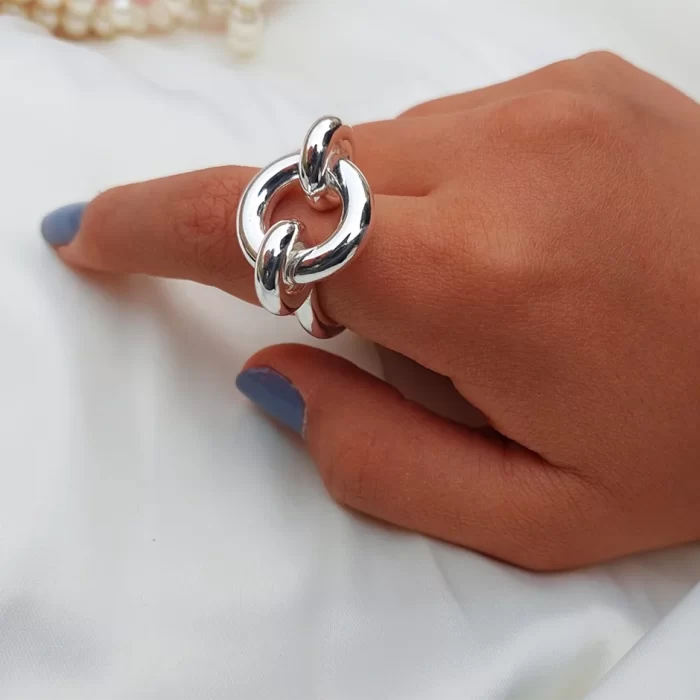 انگشتر آبکاری نقره